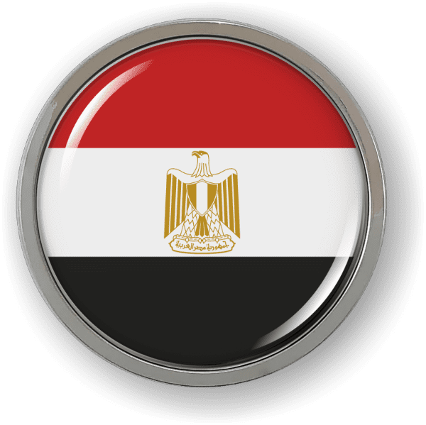 Egypt -  Flag - Country Emblem